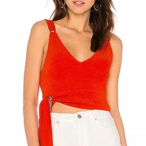 Free People Side Tie Paisley Top